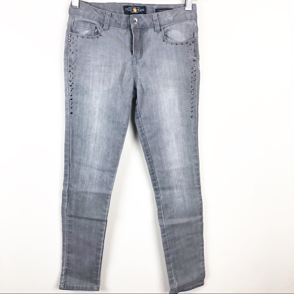 Girls Black Studded Lucky Brand Jeans Size 12